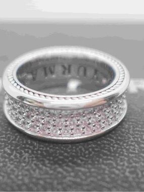 David Yurman Sterling Silver Pave Ring Size 7